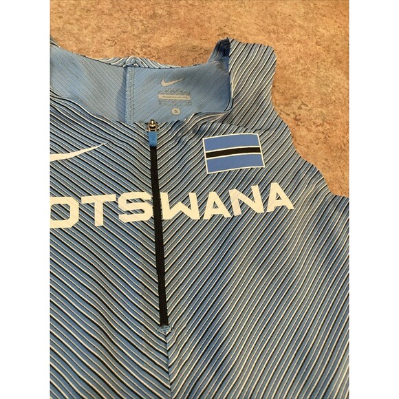Nike Pro Elite BOTSWANA Blue Track & Field Women Size Small Zip Top CI5904-XXX - Picture 2 of 9
